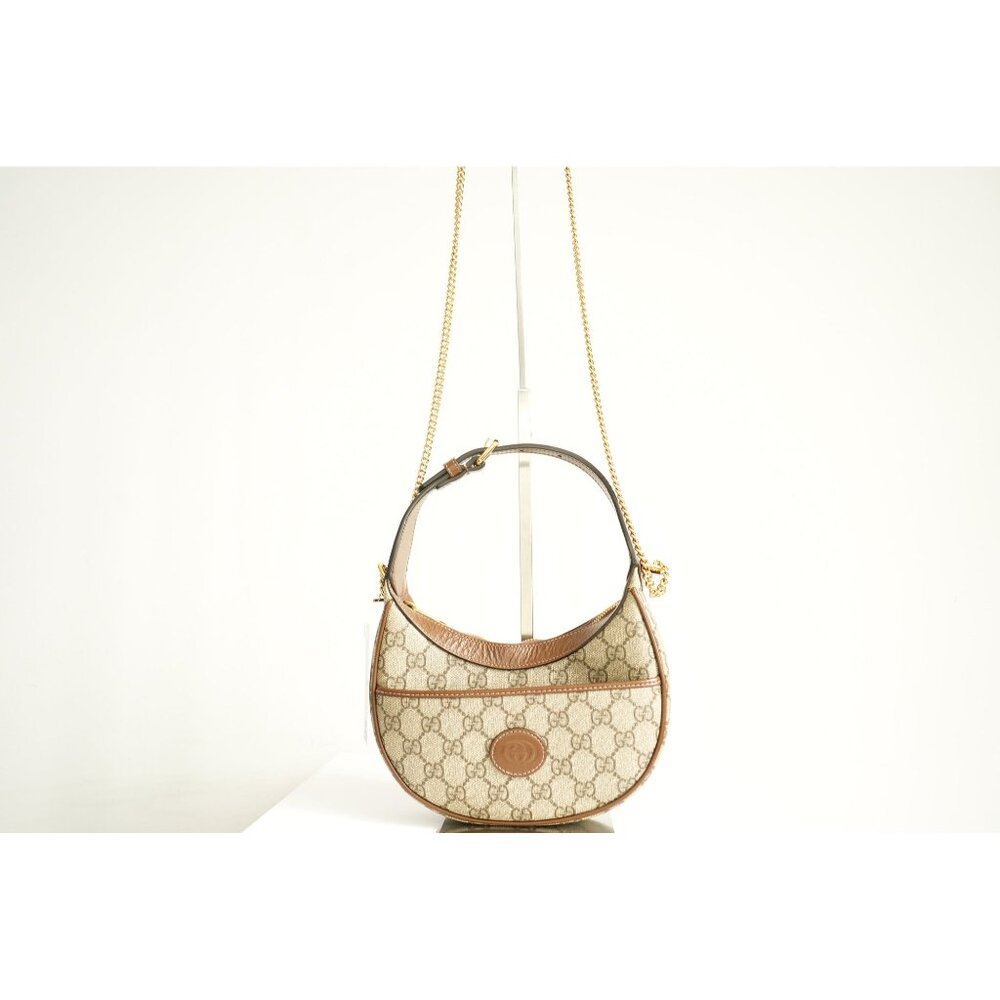 Gucci Half Moon Shaped GG Supreme Mini Bag - Picture 2 of 8